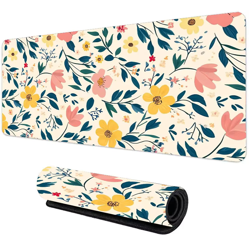 Sous main bureau avec motif Floral