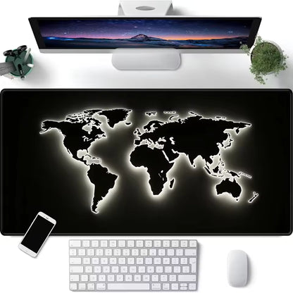 Sous main bureau | Motif carte du monde